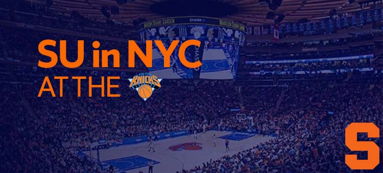 SU in NYC at the NY Knicks
